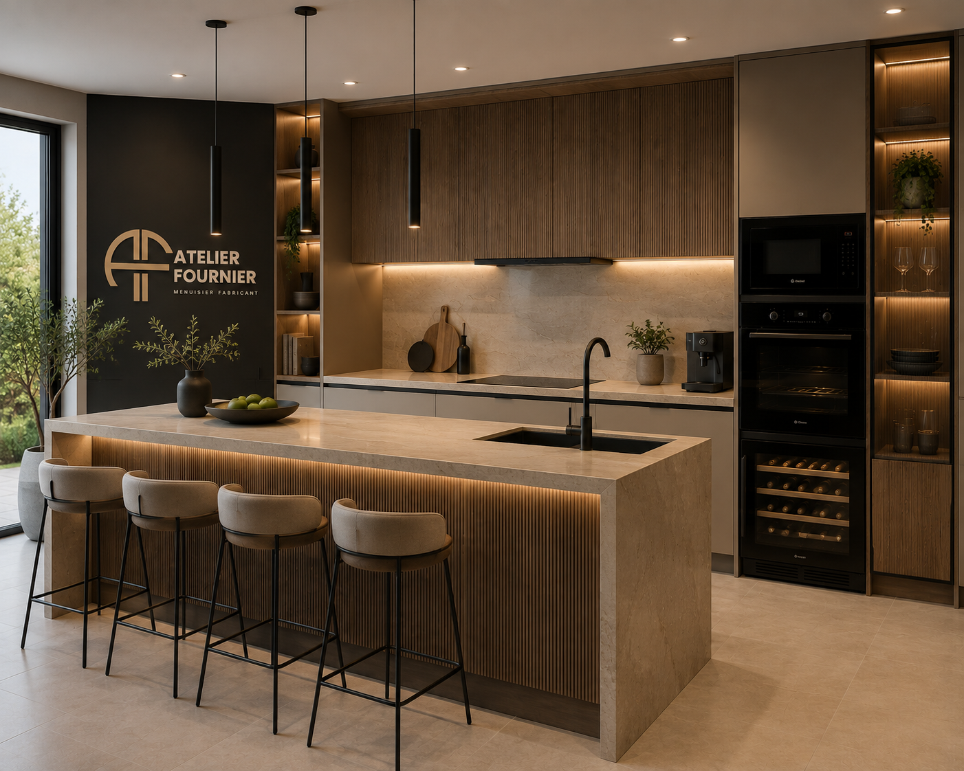 Cuisine sur mesure Atelier Fournier