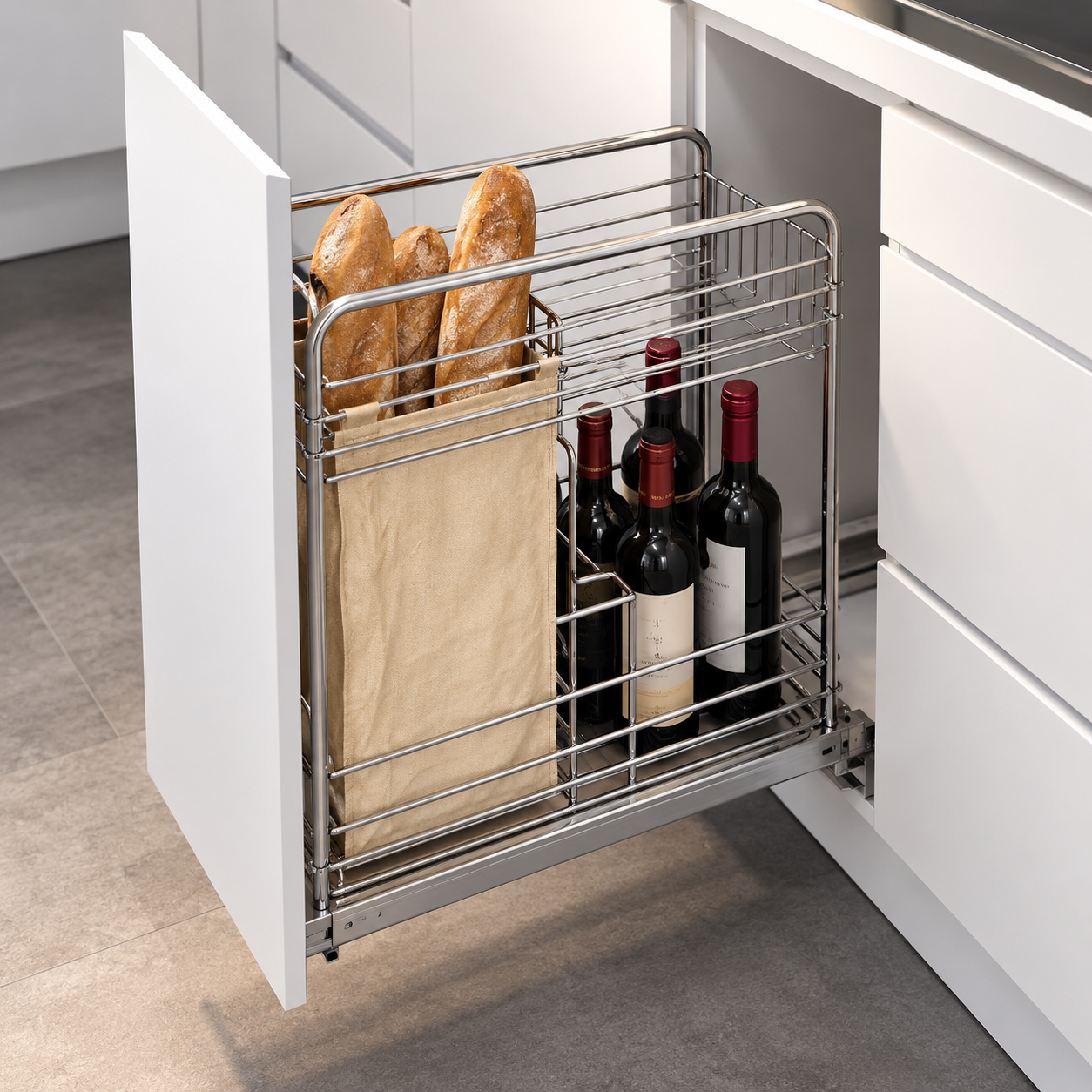 Meuble de cuisine sur mesure en finition soignée