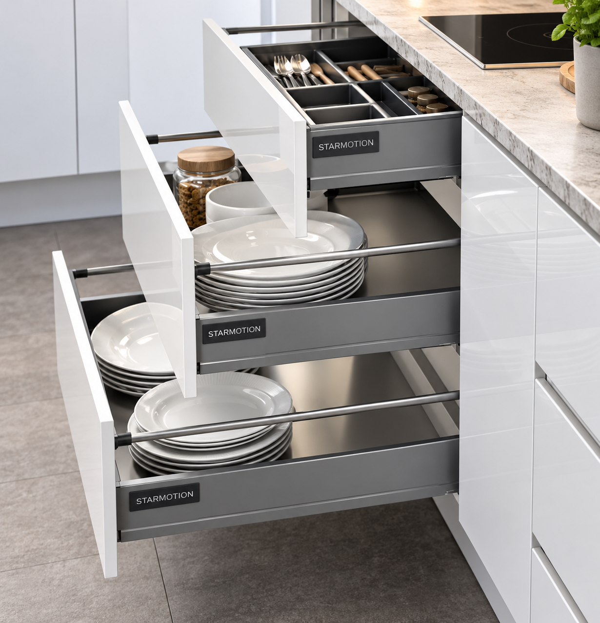 Mobilier de cuisine réalisé sur mesure à Marans